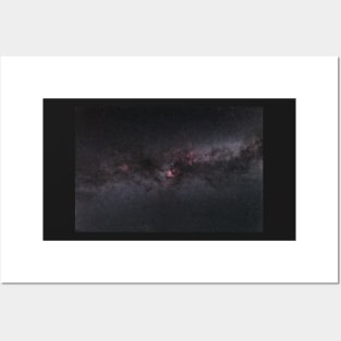 Milky Way, Cygnus constellation and nebulas Posters and Art